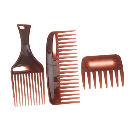 IWOWHERO 3stücke Wide Tooth Comb Profi Haarkamm Für Herren Und Damen Entwirrkamm Haarschnittkamm Für Feines Lockiges Und Dickes Haar Tragbar Und Langlebig von IWOWHERO