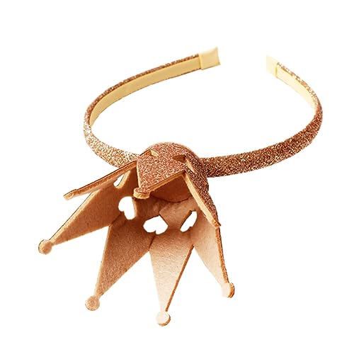 IWOWHERO 3stücke Goldene Krone Haarreifen Für Mädchen Glitzernde Kopfbedeckung Für Geburtstagsfeiern Kostümpartys Und Besondere Anlässe von IWOWHERO