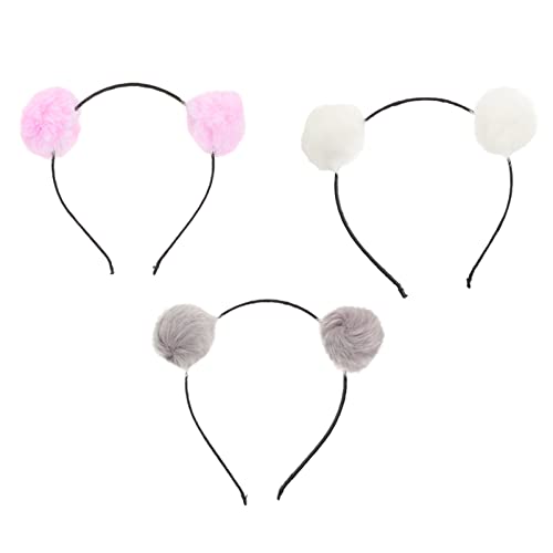 IWOWHERO 3pcs Kostüm Flauschiger Ballkopfschmuck Requisiten Karneval Kostüm Party Kopfschmuck Requisiten von IWOWHERO