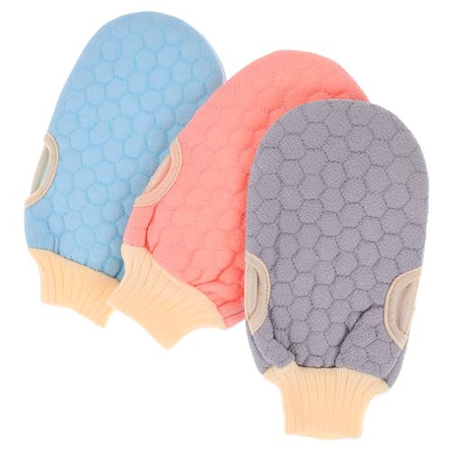 IWOWHERO Sanfter Peeling-handschuh Für Die Haut 3-teilig Badehandschuhe Dusch-peeling-handschuh Für Männer Und Frauen von IWOWHERO