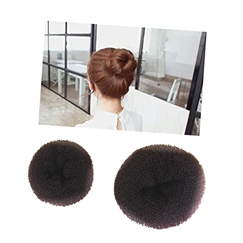 IWOWHERO 3st Brötchenmacher Frauen-chignon-donut-brötchen Schaumbrötchenhersteller Ballettbrötchen Mit Donut Donut-brötchen-hersteller Mesh-brötchenhersteller Haarflechter Haar Donut Coffee von IWOWHERO