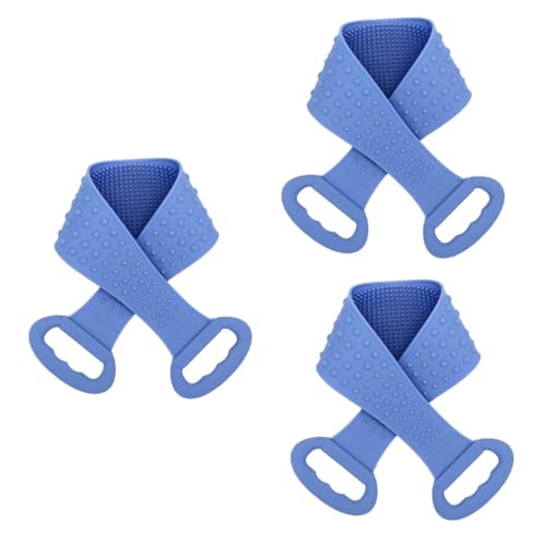 IWOWHERO 3st Handtuch Zum Abreiben Des Rückens Badewäscher Für Den Körper Körperbürste Badebürste Körpertücher Peelingbürste Verkehr Duschbürste Für Den Körper Rückspiegel-anhänger Blue von IWOWHERO