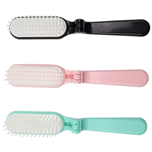 IWOWHERO Reise-haarbürste Für Damen Und Herren 3er-pack Entwirrungsbürste Kamm Faltbare Haarkämme Zum Stylen Von Nassem Und Trockenem Haar von IWOWHERO