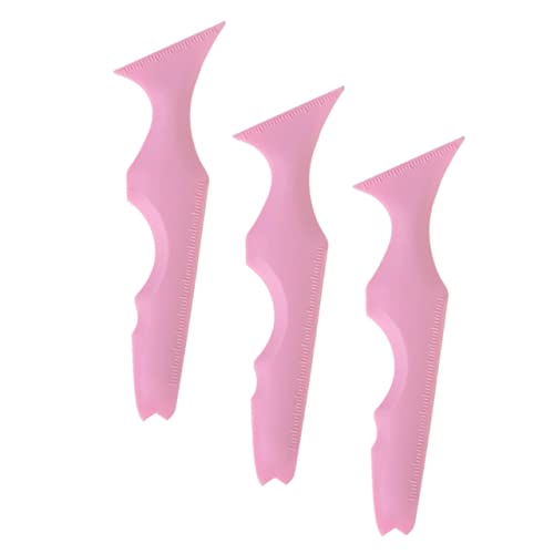 IWOWHERO 3stücke Wiederverwendbare Eyeliner Schablonen Silikon Makeup Hilfsmittel Für Augenbrauen Und Lidschattenanwendung Ergonomisch Und Leicht Zu Reinigen Für Präzise Augen-makeups von IWOWHERO