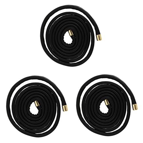 IWOWHERO 3stücke Pu Leder Haargummi Mit Flexibler Aluminiumdraht-verstellung Multifunktionale Haarbänder Für Damen Ponytail Und Haar Accessoires von IWOWHERO