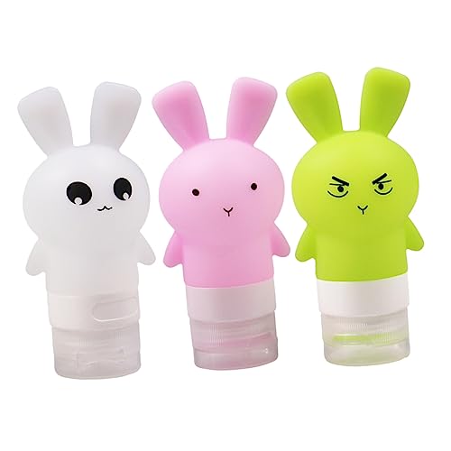 IWOWHERO 3stücke Quetschflaschen Für Lotionen Auslaufsichere Silikonflasche Und Transparent Für Shampoo Handcreme Und Mehr Für Reisen Und Unterwegs von IWOWHERO