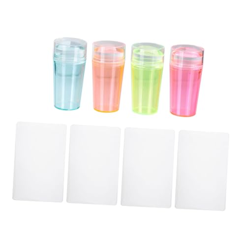 IWOWHERO 4sätze Nagelkunst Stempel Für Maniküre Nagel Stamping Werkzeuge Mit Großen Schabern Für Zuhause Und Professionelle Studios von IWOWHERO