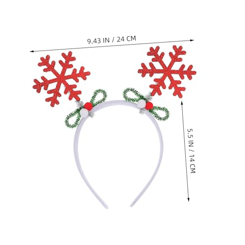 IWOWHERO 4 Schneeflocken-haarbänder: Weihnachts-schneeflocken-stirnbänder, Winterurlaubs-stirnband, Schmuck Für Frauen, Weihnachtsparty-geschenke von IWOWHERO