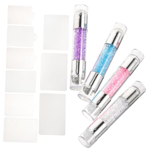 IWOWHERO 4 Sets Doppelseitiger Nailart-stempel Nagelstempelwerkzeug Maniküre-schaber Nagelkunstzubehör Für Anfänger Und Profis IWOWHERO 4 Sets Doppelseitiger Nailart-stempel Nagelstempelwerkzeug Maniküre-schaber Nagelkunstzubehör Für Anfänger Und Profis von IWOWHERO