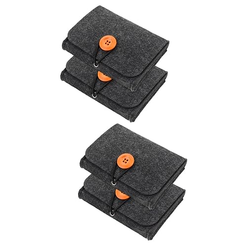 IWOWHERO 4 Stück Aufbewahrungstaschen Für Ätherische Öle Organizer Taschen Für Reisen Aufbewahrungstaschen Für Reisen Geldbörse Ätherische Öle Roller Reiseutensilien Parfümflaschen von IWOWHERO