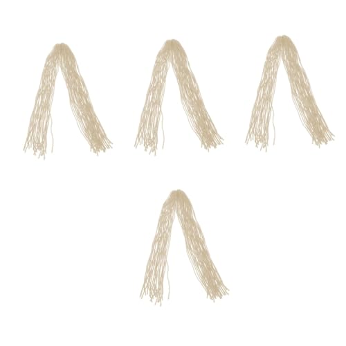 IWOWHERO 4 Stück Dirty Little Braids Dreadlock Zubehör Für Männer Dreads Erweiterungen Echthaar Frauen Haarteil Erweiterungen Dreadlocks Perücke Haarverlängerungen Weißer von IWOWHERO