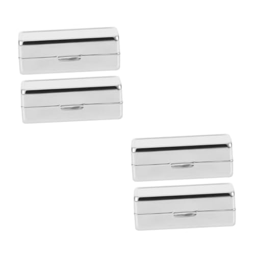 IWOWHERO 4 Stück Lippenstift Fall Tragbarer Lippenstifthalter Make-up-organizer Tasche Für Lipglosshalter Seidiges Lippenstiftetui Halter Für Lippenstift Lippenstiftetui Aus Satin von IWOWHERO