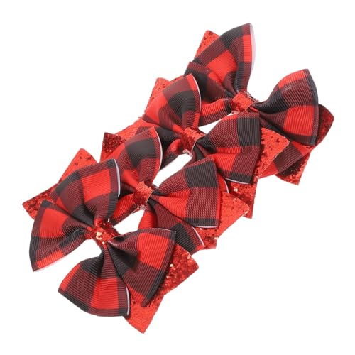 IWOWHERO 4 Stück Schleife Haarnadel Binden Mädchen Haarschleifen Stifte Haarklammern Haarspangen Für Dünnes Frauenhaar Haargummis Für Frauen Zubehör Haarschleife s Haarbindungen Bogen Stoff von IWOWHERO