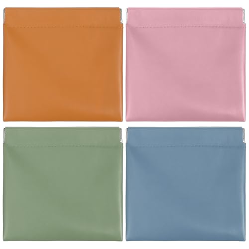 IWOWHERO 4 Stück wasserdichte Mini Kosmetiktaschen TPU Organizer für Handtasche Kompakt Faltbar Großer Stauraum für Reise und Alltag von IWOWHERO