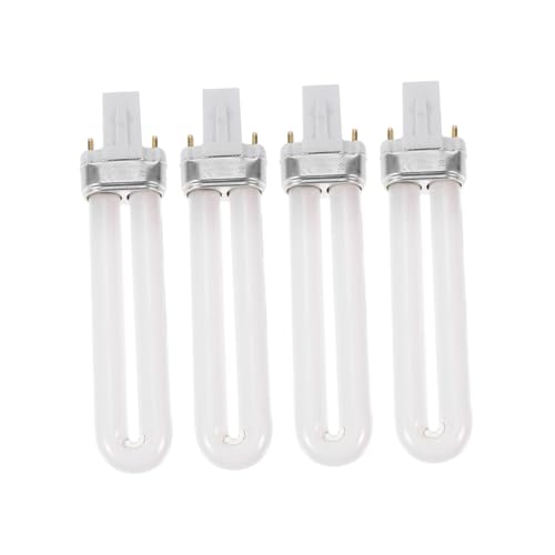 IWOWHERO 4 Stücke Uv Lampen Ersatzröhren für Nagellampe Schnelle Blitzhärtung Kompatibel mit Gel Led-nageltrockner Leicht und Handlich für Einfache Anwendung von IWOWHERO