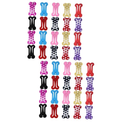 IWOWHERO 40 Stk Haustier-mode-haarnadel Babyclips Für Haare Bananenclips Für Haare Mini-haustier-bb-clip Snap-haarspangen Für Hunde Welpe Haarnadel Hundehaarschleife Haarspangen Für Babys von IWOWHERO