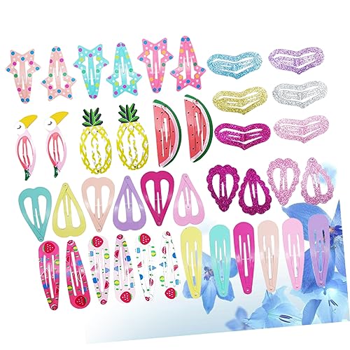 IWOWHERO Niedliches Haarnadel-set Für Kinder 40-teilig Pailletten-haarspangen Mit Obstmustern Für Partys Und Den Täglichen Gebrauch von IWOWHERO