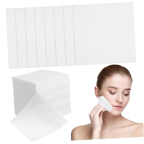 IWOWHERO 400 Stück Reinigungspads aus Atmungsaktivem Vliesstoff Doppelseitige Make Up Entferner Pads Sanfte Gesichtsreinigung Hautfreundlich Vielseitig Einsetzbar für Tägliche Pflege von IWOWHERO