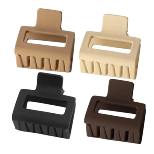 IWOWHERO 4stücke Quadratische Haarklammern Minimalistische Harzkugelklammern Frauen Haarstyling Werkzeuge von IWOWHERO