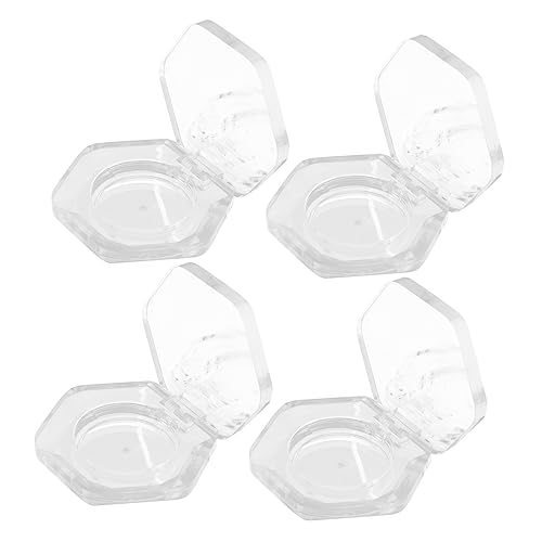 IWOWHERO 4stücke Leere Lidschattenpfännchen Kosmetikpaletten Kleine Lidschattenplatte Leere Pfännchen Für Lidschatten Make-up Paletten Lidschattenspender Rougepfännchen von IWOWHERO