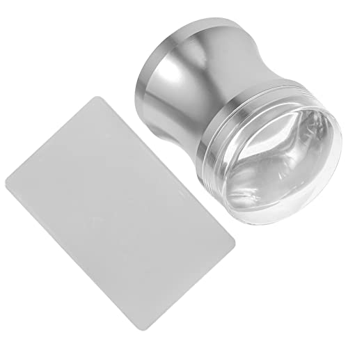 IWOWHERO 5sätze Maniküre Mit Silikon Stamper Und Nagelplatten Teiliges Nageldesign Kit Für Kreative Nail Art Transparenter Stempel Für Einfache Anwendung Und Reinigung von IWOWHERO