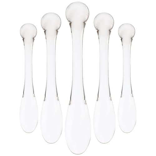 IWOWHERO 5stücke Massagekopf Augencreme Löffel Applikator Für Haushalt Professioneller Augencreme-massage Praktisches Augen-accessoire Kompakt Und Leicht Zu Tragen von IWOWHERO