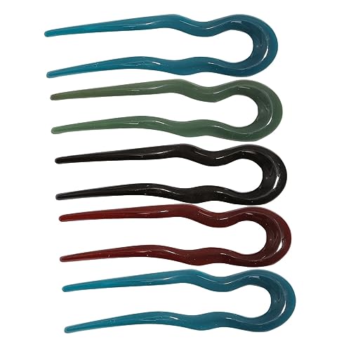 IWOWHERO 5 Stück Haarnadel Topper Brötchen Haarstyling-Stifte Haardekoration für Frauen lockig hair styling accessories haar spangen hair pin Französischer Haarstab Haarstöcke ABS-Material von IWOWHERO