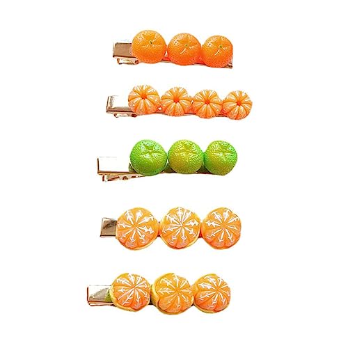 IWOWHERO 5stücke Obst Haarspangen Frucht Haarnadeln Für Frauen Haar-accessoire Obst Design Haarnadeln Haarschmuck von IWOWHERO