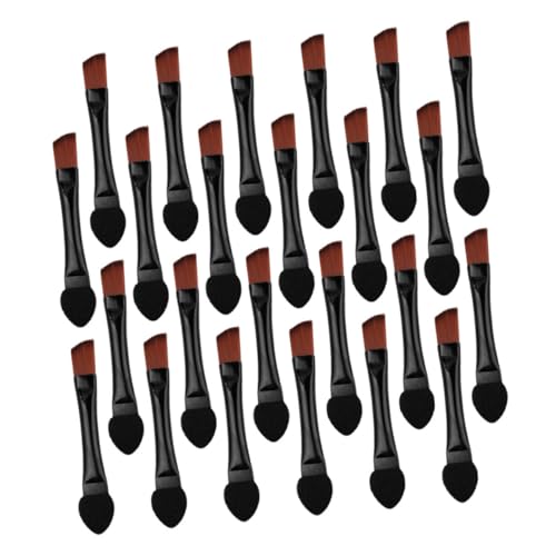 IWOWHERO 50 Stück Doppelseitiger Schräger Make Up Pinsel Weiche Borsten Präzises Augenbrauen und Lidschatten Tool Kompakt Reisetauglich für Empfindliche Haut und Einfache Augen Make Up von IWOWHERO