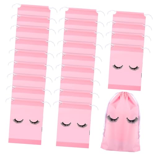 IWOWHERO Kosmetiktasche 50 Stück Mit Kordelzug Schminktasche Für Reisen Tragbare Kulturbeutel Für Damen Kosmetik Organizer Für Toilettenartikel Und Reiseaccessoires von IWOWHERO