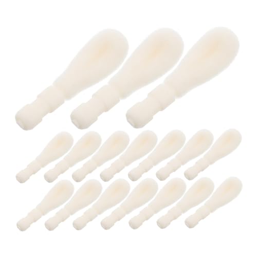 IWOWHERO 50stücke Lippenpinsel Mit Flockkopf Weiche Komfortable Applikatoren Für Und Lippenstift Langlebige Ersatzköpfe Für Damen Make-up Für Präzise Anwendung Und Hygienische Nutzung von IWOWHERO