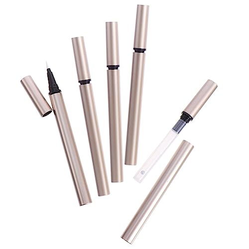 IWOWHERO 5stücke Teiliger Leerer Eyeliner-stift-rohr-kontainer Nachfüllbar Mit Flüssigkeits-eyeliner-glasbehälter Für Diy Kosmetikprojekte von IWOWHERO