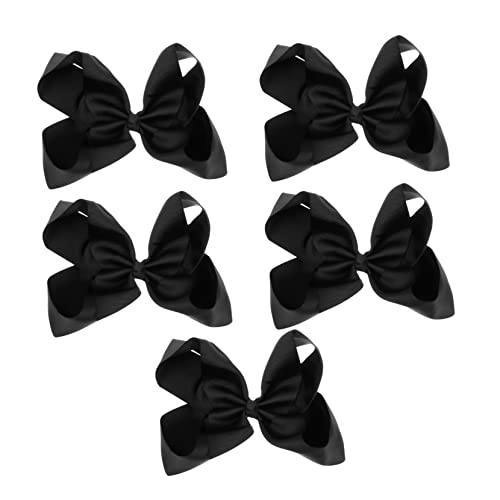 IWOWHERO 5st Schleife Haarnadel Bowknot-haarnadeln Für Mädchen Blumenhaarspangen Für Frauen Urlaub Haarspange Dekorationen Europäisch Und Amerikanisch Gerippter Gürtel Aus Polyester Kind von IWOWHERO