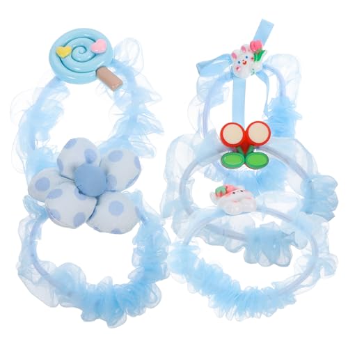 IWOWHERO 5stücke Teiliges Niedliche Haar-accessoires Für Mädchen Elastische Haargummis Für Und Frisuren Für Mädchen Und Kleinkinder Mit Blumenmotiv von IWOWHERO