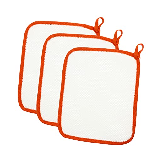 IWOWHERO 5er-pack Peeling-waschlappen Bade-peeling-handtuch Zum Schrubben Dusch-peeling-handtuch-set Nylon Doppellagig Orangefarbenes Ananas-muster von IWOWHERO