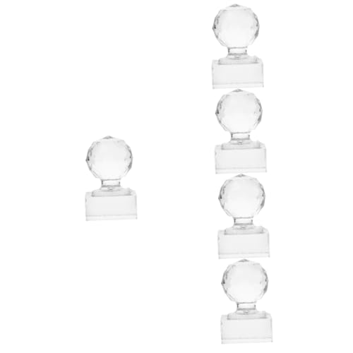 IWOWHERO 5st Lidschattenplatte Rot Transluzente Fassung Liner Clio Doppelt Grundierung Puff Lidschattenschwamm Stempel Restaurieren Fixierpulver Lidschattenpinsel Stiftung Transparent Acryl von IWOWHERO