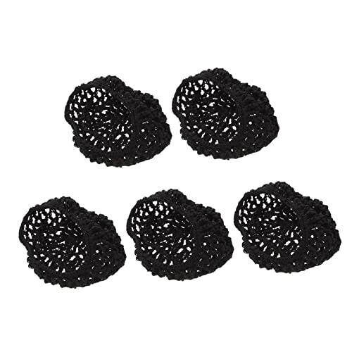 IWOWHERO 5stücke Mesh Haarnetz Zum Schlafen Für Frauen Gehäkelt Leicht Atmungsaktiv Zum Schutz Der Haare Elastisch Für Verschiedene Frisuren Geeignet von IWOWHERO