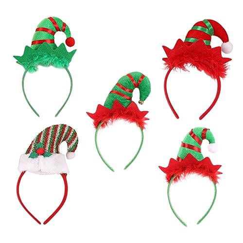 IWOWHERO 5stücke Weihnachts-haaraccessoires Für Lustige Stirnbänder Mit Und Federn Für Mas-party Für Festliche Kostüme Und Familienfeiern IWOWHERO 5stücke Weihnachts-haaraccessoires Für Lustige Stirnbänder Mit Und Federn Für Mas-party Für Festliche Kostüme Und Familienfeiern von IWOWHERO