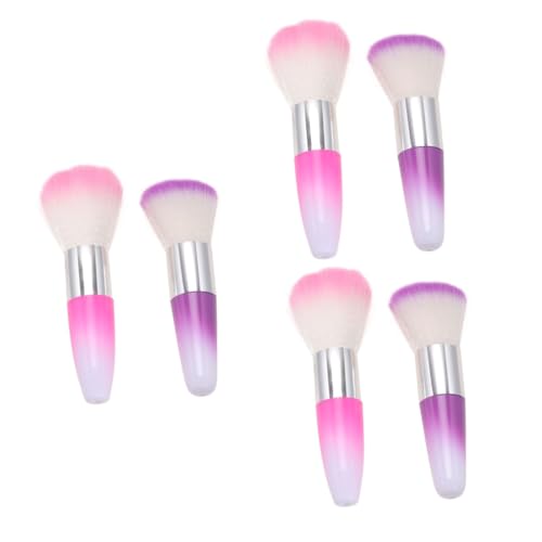 IWOWHERO 6 Stk Nail Art Staubpinsel Make-up Pinsel Nagellackentferner Bürste Nailart-Entferner-Pinsel Fingernagel acrylic nails acryl nails Make-up-Pinsel nagelpulver reiniger Puderpinsel von IWOWHERO