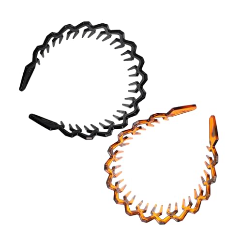 IWOWHERO 6 Stk Welliges langzahniges Stirnband gezahnt Haarkämme zum Stylen hochzeitshaar schmuck wedding hair accessories Mädchen Stirnband Haifischzahn Haarband 1. Hochwertiges Material von IWOWHERO