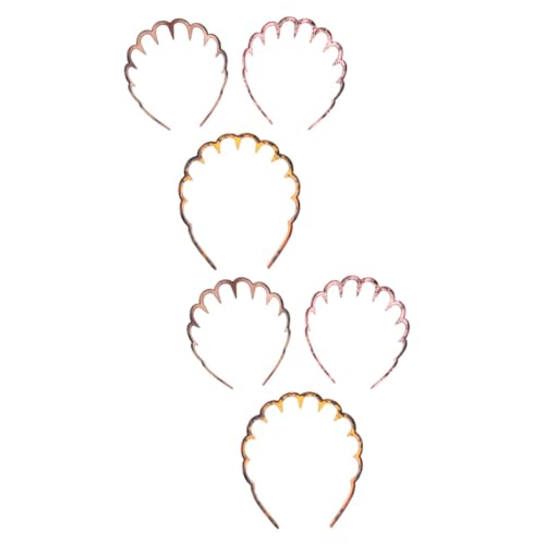 IWOWHERO 6 Stk kreative Kopfbedeckungen Spa-Stirnband Hai-Stirnband Stirnband mit Kammrücken Gesicht stachelig haarband hair-band haarreifen damen frauen stirnband Eleganter Kopfschmuck von IWOWHERO