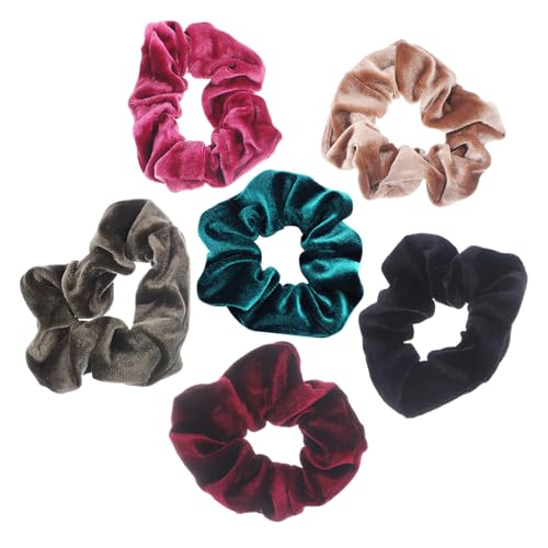 IWOWHERO 6stücke Elastische Haargummis Für Damen Haarschmuck Und Haarstyling-tools Geeignet Für Pferdeschwänze Dutt Und Alltägliche Frisuren von IWOWHERO