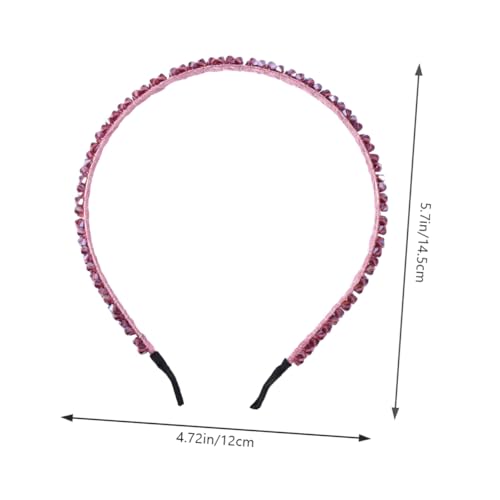 IWOWHERO 6 Stück Handgefertigtes Kristall perlen Haarband Handgestrickt mit Imitationsperlen Modischer Haarschmuck für Frauen und Mädchen Eleganter Haarreif für Alltag und Festtage von IWOWHERO