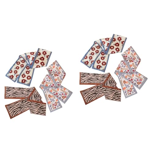 IWOWHERO 6 Stück Seidenschal Haar Accessoires Band Zum Basteln Mädchen Haar Accessoires Haar Donut Stirnband Schal Mädchen Haarspangen Dutt Styling Set Damen Haar Accessoires Snap von IWOWHERO