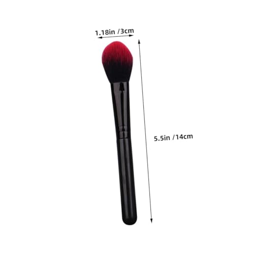IWOWHERO 6 Stück Teiliges Make up Pinsel für Frauen Tragbar und Kompakt Weiche Rote Borsten Vielseitig Einsetzbar für Puder Lidschatten und Augenbrauen für Reise und Alltag von IWOWHERO
