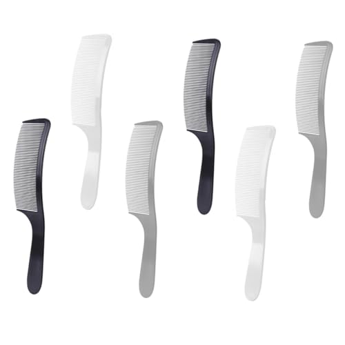 IWOWHERO 6 Stück Teiliges S förmig Geschwungene Friseurkämme aus Robustem Material für Damen und Herren Praktische Styling tools für Salon und Barber für Dickes und Zartes Haar von IWOWHERO