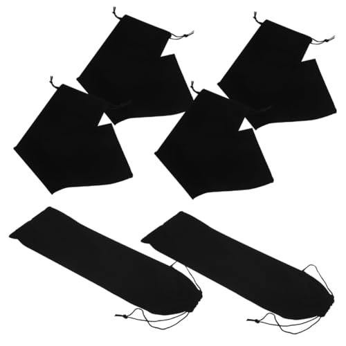 IWOWHERO 6 Stück Teiliges Tragbarer Hitzebeständiger Lockenstab Aufbewahrungsbeutel Strapazierfähige Haarstyling tasche für Reisen Passend für Locken Glätteisen Praktischer Organizer von IWOWHERO