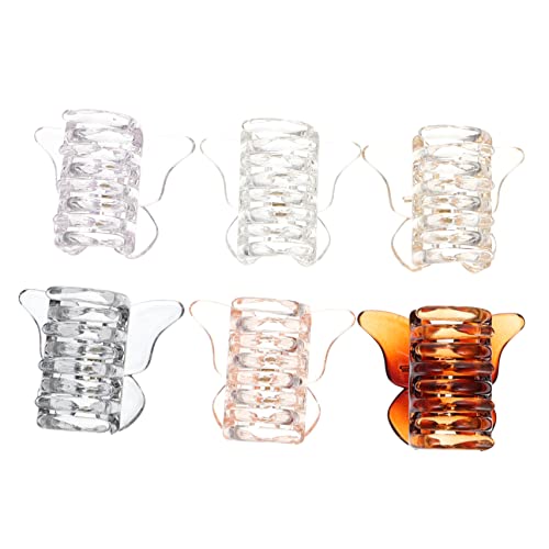 IWOWHERO 6 Stück Schmetterlings-haarspangen Für Damen Rutschfeste Haarklammer Stilvolle Schmetterlings-haarspange Für Den Täglichen Gebrauch von IWOWHERO