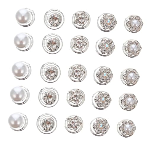 IWOWHERO 60 Stück Teiliges Spiralförmige Haarspangen mit Perlen und Strass Hochzeit Haarnadeln Braut Haarschmuck für Frauen und Mädchen Leicht Langlebig für Parties und Festlichkeiten von IWOWHERO
