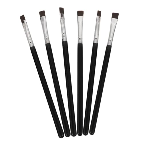 IWOWHERO 6stücke Augenbrauen Pinsel Und Eyeliner Pinsel Mit Flachen Pinseln Für Make-up Eyeliner-tool Und Kosmetik-augenpinsel Für Professionellen Und Privaten Gebrauch von IWOWHERO